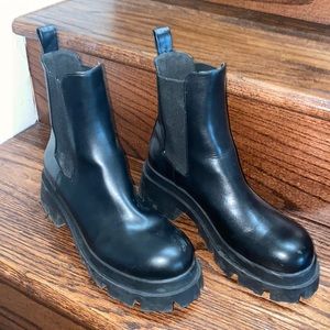 Zara Platform Chelsea Boots